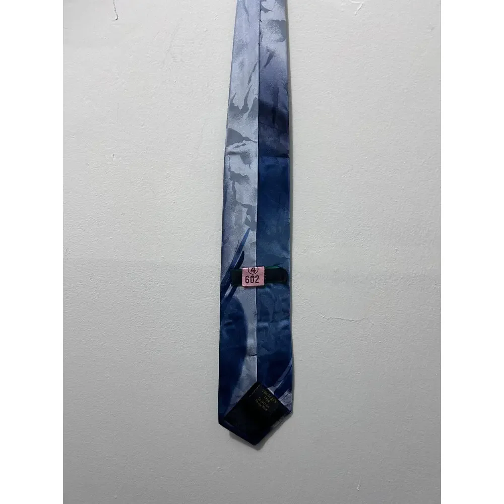 Van Gogh's Tree Collection Art Tie Blue Abstract 100% Silk Necktie Garcia Estate